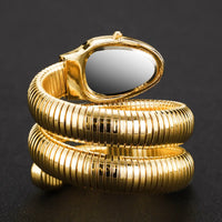 Serpentine Gold Wrap Watch - Anti-Tarnish & 18K Gold Plated
