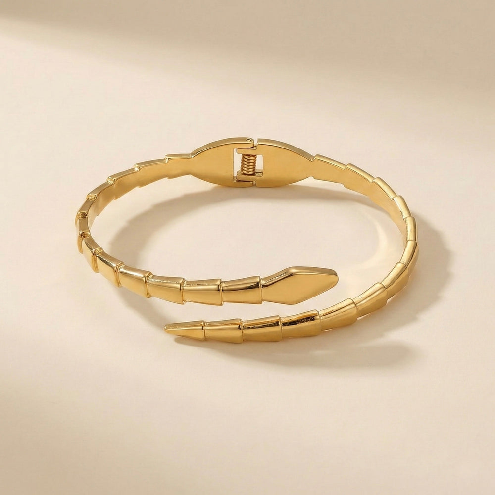 Snake Wrap Anti Tarnish Gold Plated Bracelet