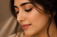 Floral Motif Anti-Tarnish Gold-Plated Nose Pin | Dainty Everyday Wear