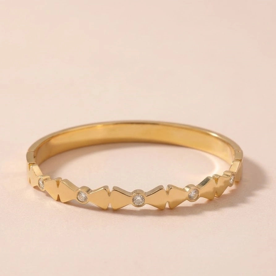 The "IT-Girl" Gold Plated Bracelet Stack (Set of 3)