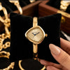 The Elara Geometric Bangle Watch | 18K Gold Plated & Anti-Tarnish
