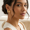 Gold Bow Stud Earrings - High Quality Vintage Fashion Jewelry