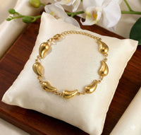 Korean Teardrop Gold-Plated Bracelet - Anti-Tarnish & Waterproof