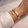 Clover & Classic Screw Motif Bracelet Stack | Anti-Tarnish Gold Plated