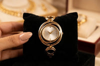 Aurelia Gold Plated Interlocking Watch | Anti-Tarnish Minimalist Timepiece