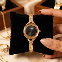 Midnight Aura Anti-Tarnish Gold Plated Watch for Women