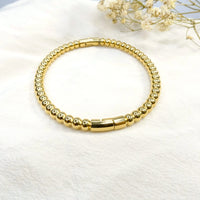 Anti-Tarnish Beaded Ball Bracelet | 18K Gold Plated Minimalist Korean Design