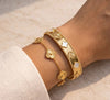 The 'Lucky You' Clover Bracelet Stack | 2-Piece Gold-Plated Combo
