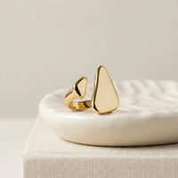 Abstract Geometric Statement Ring - Anti Tarnish Fashion Jewelry