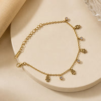 Hand Charm Bracelet - Anti-Tarnish Gold-Plated | MonCheri