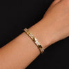 Anti Tarnish Gold Plated Heart Bracelet for Women | Elegant Diamond Style Bracelet Online