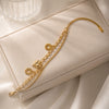 Heart & Star Double Layer Charm Bracelet | Anti-Tarnish Gold Plated