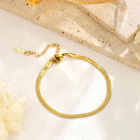 Anti-Tarnish Dual Tone Snake Chain Bracelet Combo