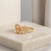 Elegant Butterfly Crystal Fashion Ring | High-Quality Statement Piece