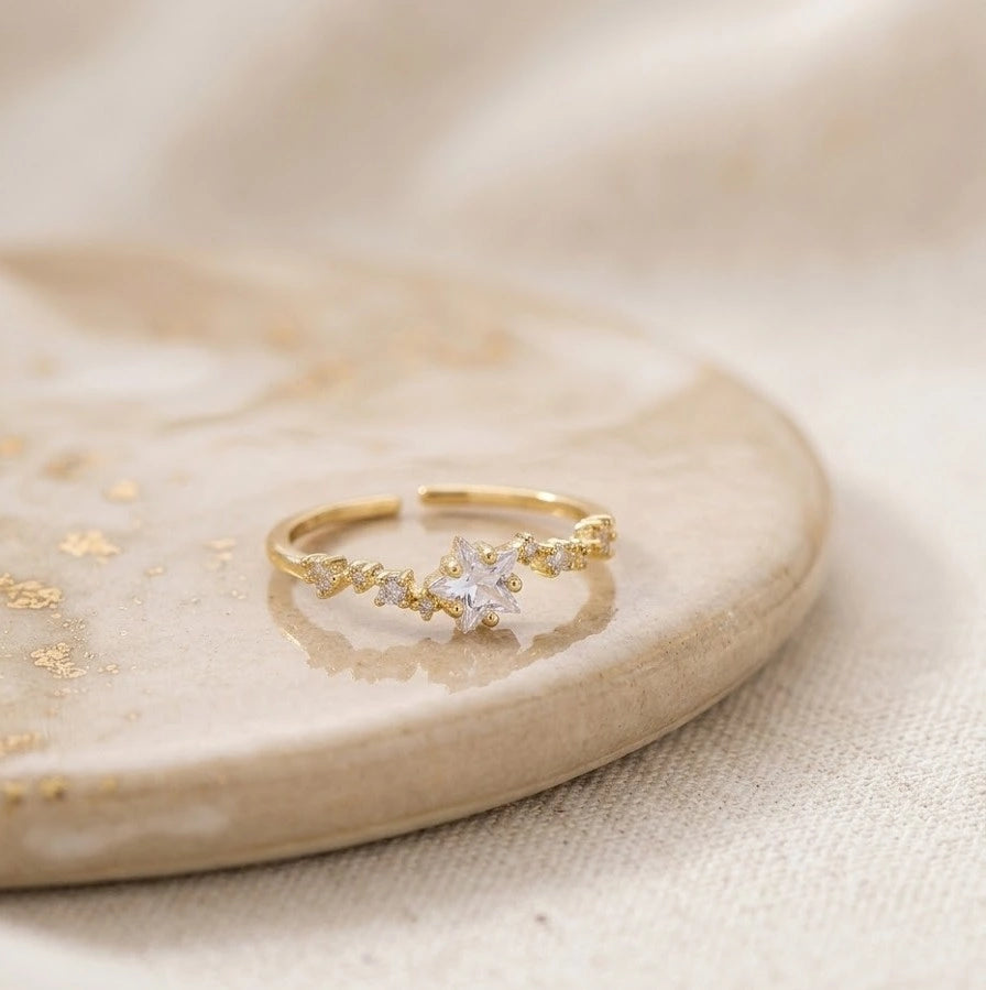 Celestial Star Crystal Dainty Ring - High Quality Fashion Jewelry