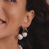 Pearl Cherry Drop Earrings - High Quality Korean Fashion Jewelry