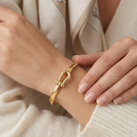 Horseshoe Buckle Anti-Tarnish Gold Plated Bracelet