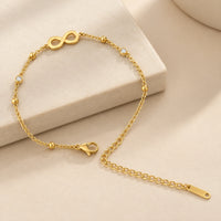 Infinity Charm Anti Tarnish Gold Plated Bracelet - Minimalist
