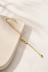 Infinity Heart Anti-Tarnish Gold-Plated Bracelet | Minimalist Everyday Jewelry