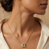 Interlocking Arch Zircon Pendant Necklace - Anti Tarnish
