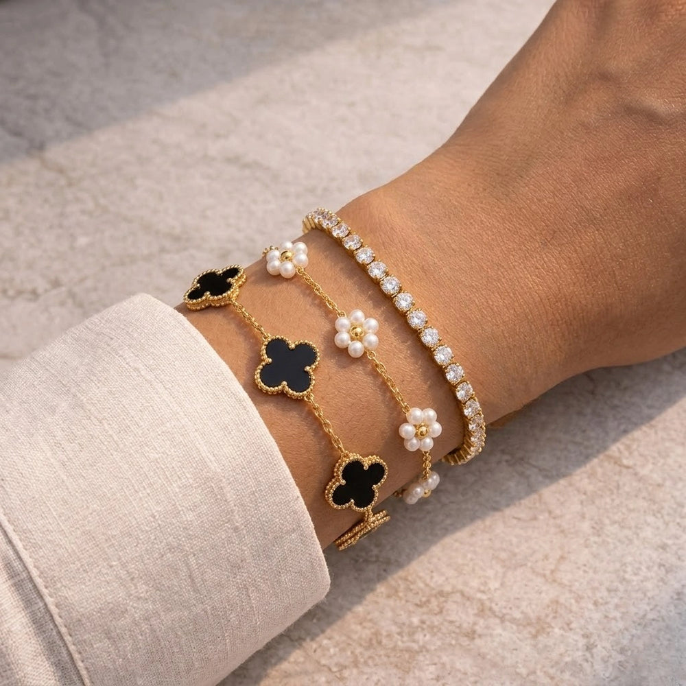 IT-Girl Essential: The "Old Money" 3-Piece Bracelet Stack (Gold-Plated)