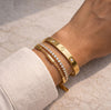The "It-Girl" Stack: Classic Bangle & Tennis Bracelet Combo