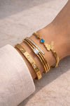 The "IT-Girl" Gold-Plated Bracelet Stack - 3 Piece Set