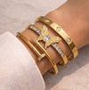The Ultimate IT-Girl Gold Plated Bracelet Stack (Set of 3)