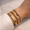 The 'It Girl' Stack: 3-Piece Anti-Tarnish Fashion Bracelet Combo
