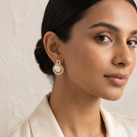 Letter D Pearl Stud Earrings - Premium Korean Aesthetic Gold Fashion Jewelry