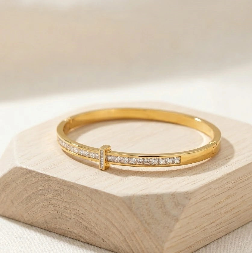 Korean Minimalist 3-Piece Bracelet Stack - Anti Tarnish Gold Plated