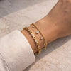 Korean Minimalist Heart & Charm Bracelet Stack - Anti Tarnish Gold Plated
