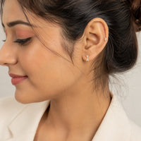 Crystal Bow Earrings - Anti Tarnish Gold Plated