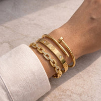 The It-Girl Gold Bracelet Stack (3-Piece Set)