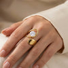 Korean Open Wrap Statement Ring - Anti Tarnish Gold Plated