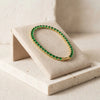 Emerald Green Tennis Bracelet - Anti Tarnish Gold Plated