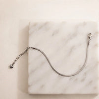 Silver Snake Chain Bracelet | Minimalist Sleek Design