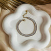 Baguette Zirconia Tennis Bracelet | Anti-Tarnish Gold Plated