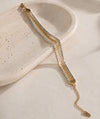 Layered Rhinestone Crystal Bracelet | Anti-Tarnish Gold-Plated