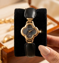 Luxe Clover Gold Plated Anti Tarnish Vintage Watch
