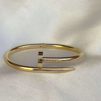 Nail Cuff Bracelet - Gold Plated & Anti-Tarnish | Premium Western Jewelry