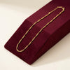 Minimalist 2-Layer Beaded Chain Necklace - Anti Tarnish Gold-Plated