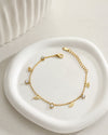 Minimalist Crystal Anti Tarnish Gold Plated Bracelet | Korean Style