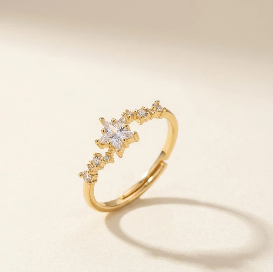 Celestial Star Crystal Dainty Ring - High Quality Fashion Jewelry