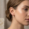 Crystal Petal Drop Earrings | Anti-Tarnish Gold Plated Minimalist Dangle