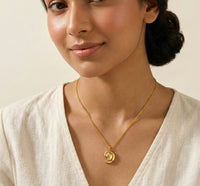 Nautilus Shell Anti-Tarnish Gold Plated Necklace | Minimalist Everyday Wear
