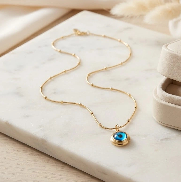 Evil Eye Pendant Necklace | Anti-Tarnish Fashion Jewelry for Women