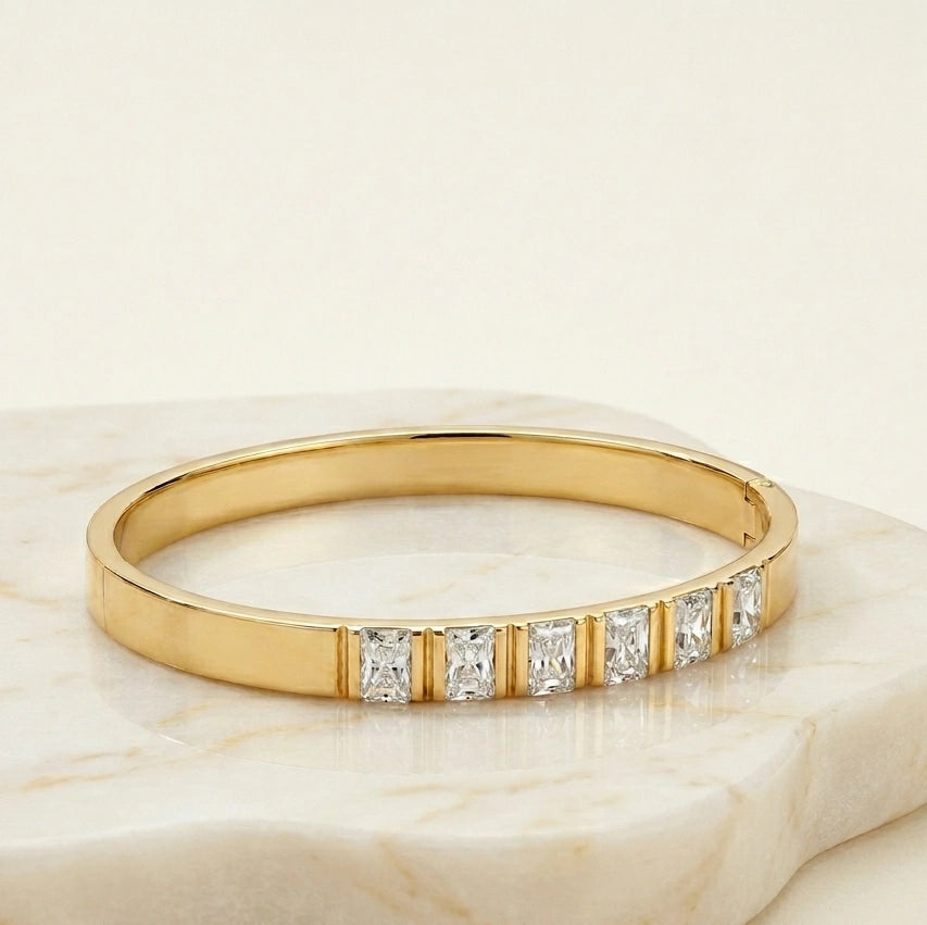 The IT-Girl Gold-Plated Bracelet Stack (Set of 3)