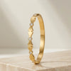 Triangular Geometric Anti-Tarnish Gold Plated Bracelet