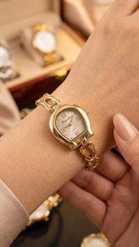 Vintage Elegance Gold Plated Watch | Anti-Tarnish